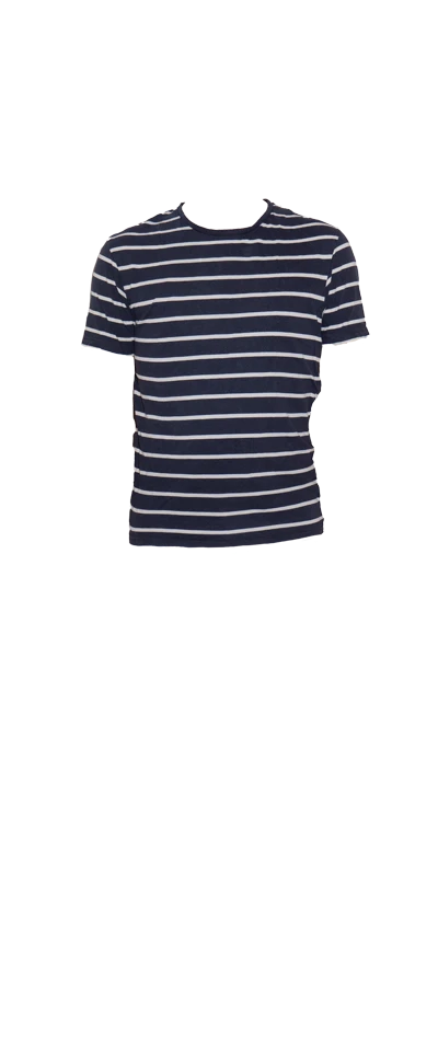 Dark Blue Striped Zara T-Shirt